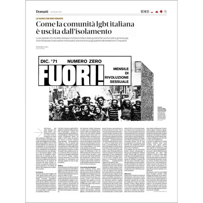 Come la comunità lgbt italiana è uscita dall’isolamento (Recensione)