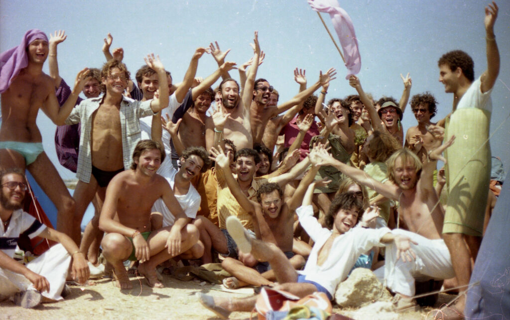 Campeggio gay in Grecia del 1978 - Immagine di gruppo