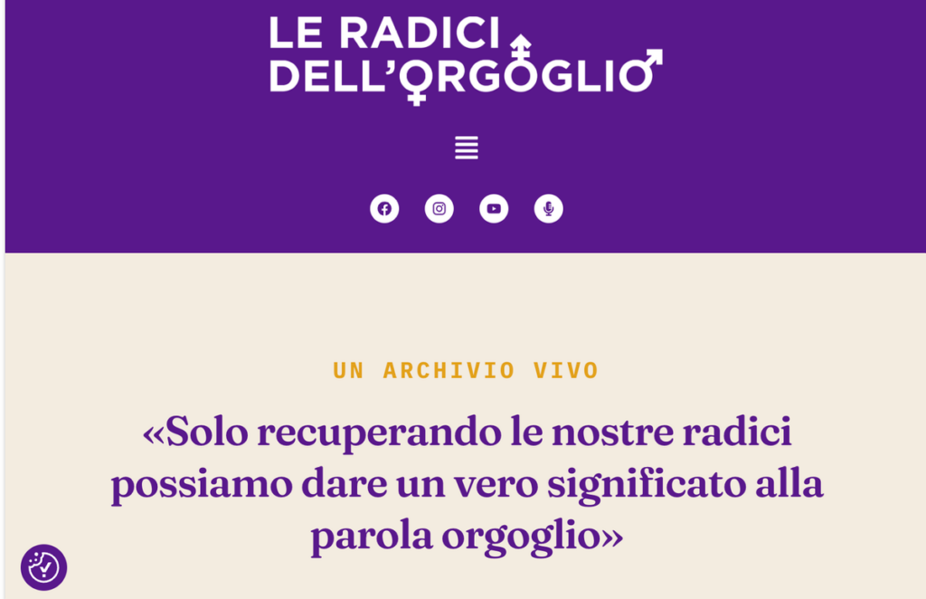 Le Radici dell’Orgoglio cambia veste: online il nuovo sito dell’archivio della memoria LGBTQIA+ italiana
